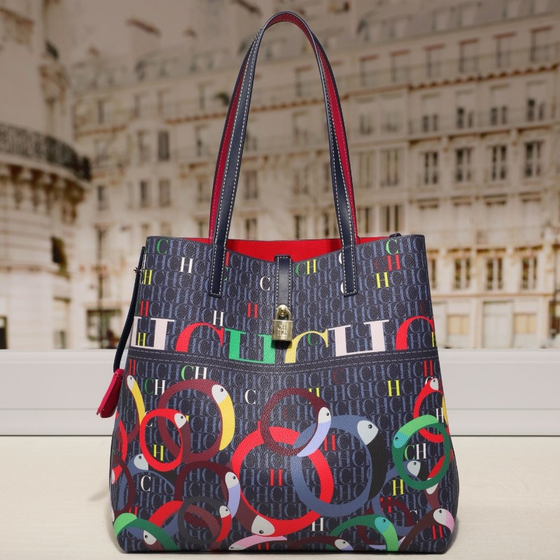 Tote Bag Leather Monogram - Luxury Women Elegant Large Capacity Tote
