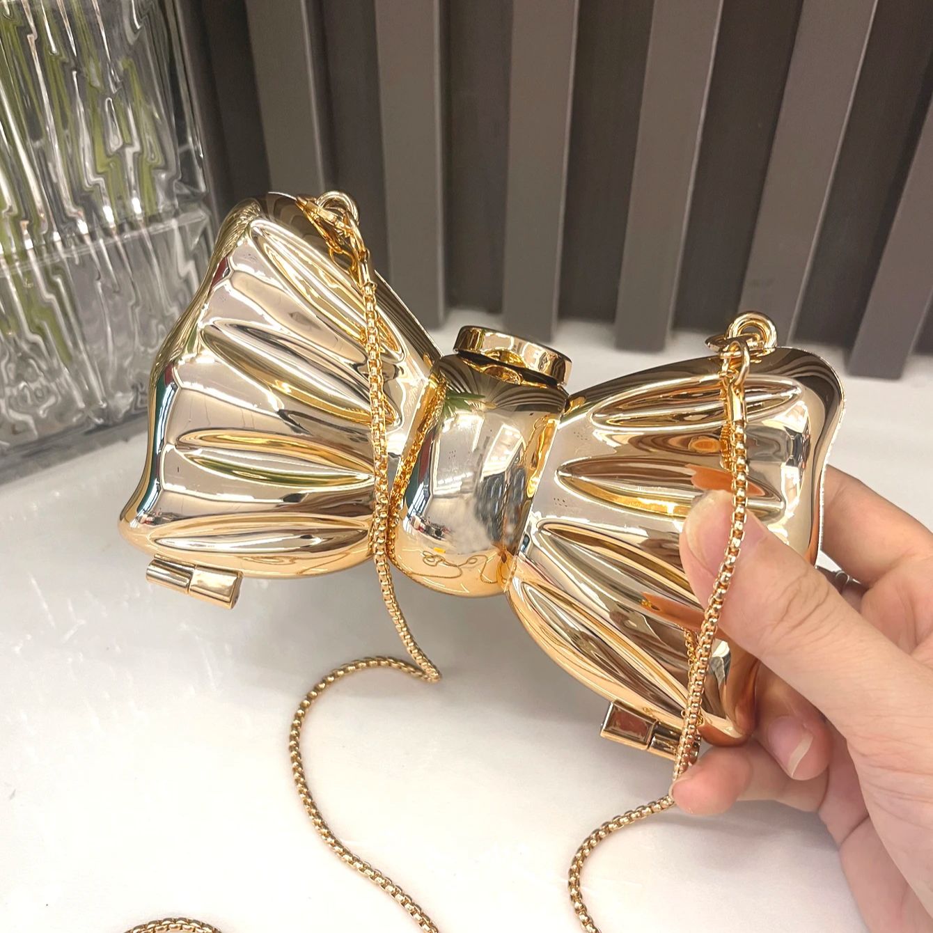 Luxury Bags Collection - Golden Evening bag Purses and handbag