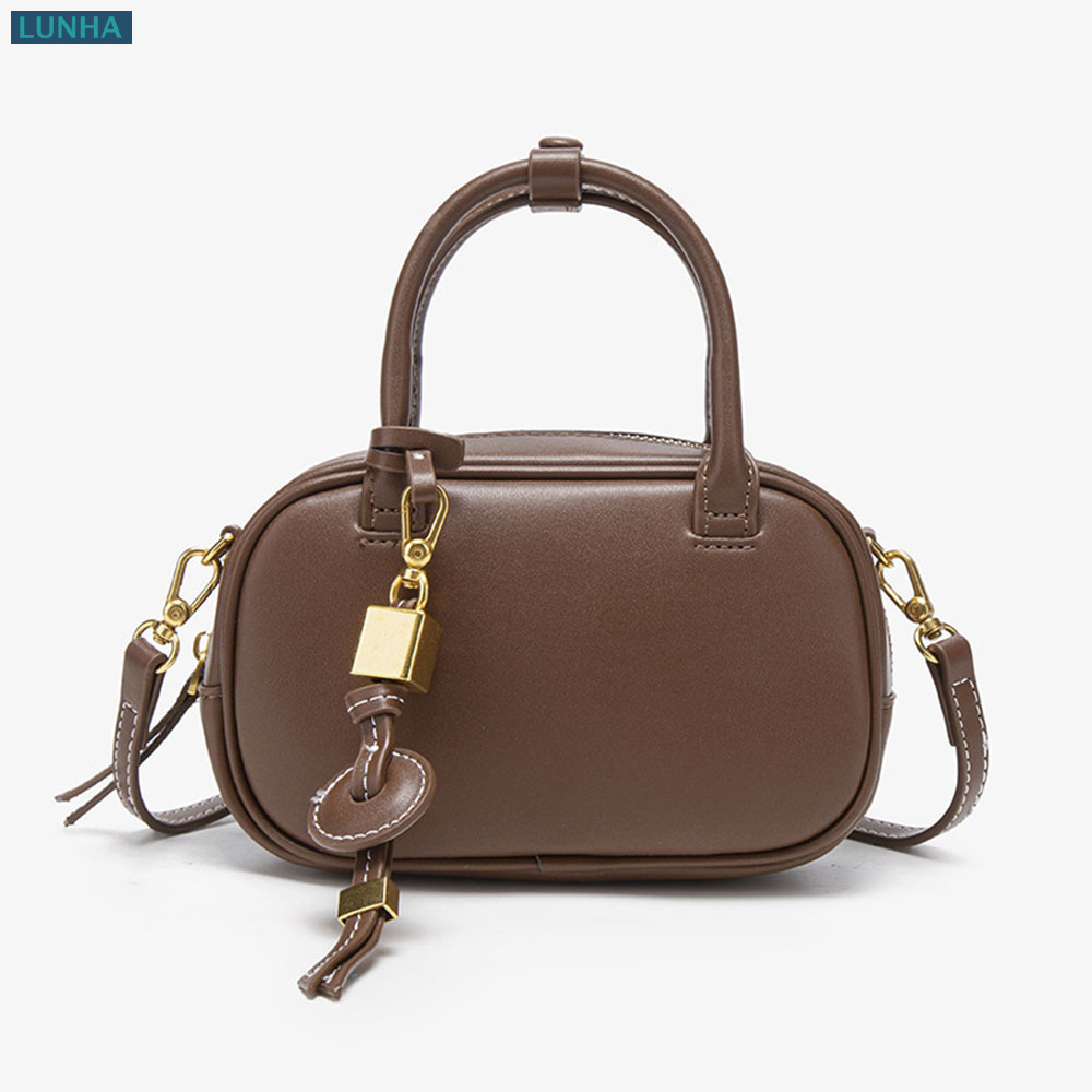 Luxury Bags Vegan Leather - Women Luxury Mini Oval Bowling Purse
