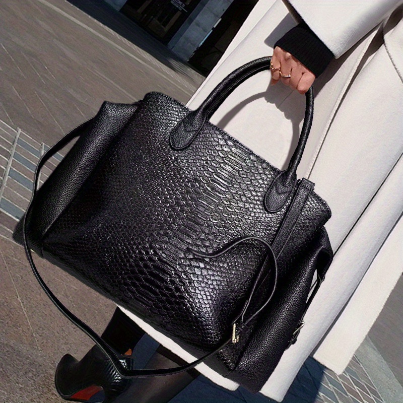 Luxury Bags Vegan Leather - Light luxury elegant retro women's large