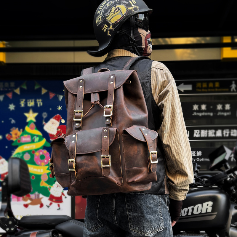 New Arrivals Leather Backpack  - đánh giá và giá Luxury Bags For Men