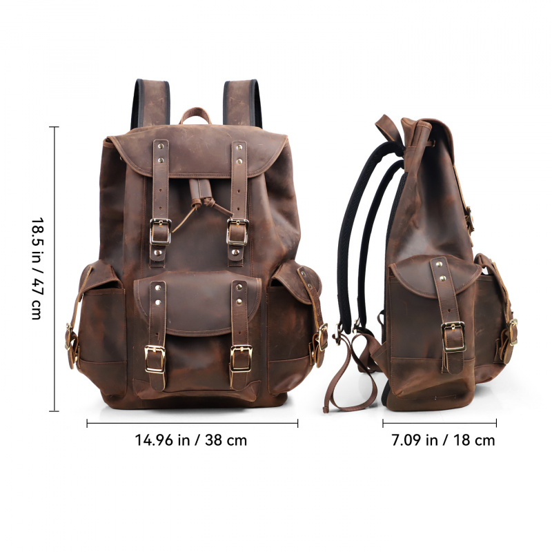 New Arrivals Leather Backpack  - đánh giá và giá Luxury Bags For Men