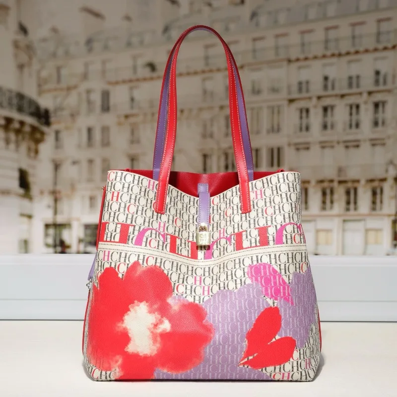 Luxury Women Elegant Large Cap - đánh giá và giá Tote Bag Leather Monogram