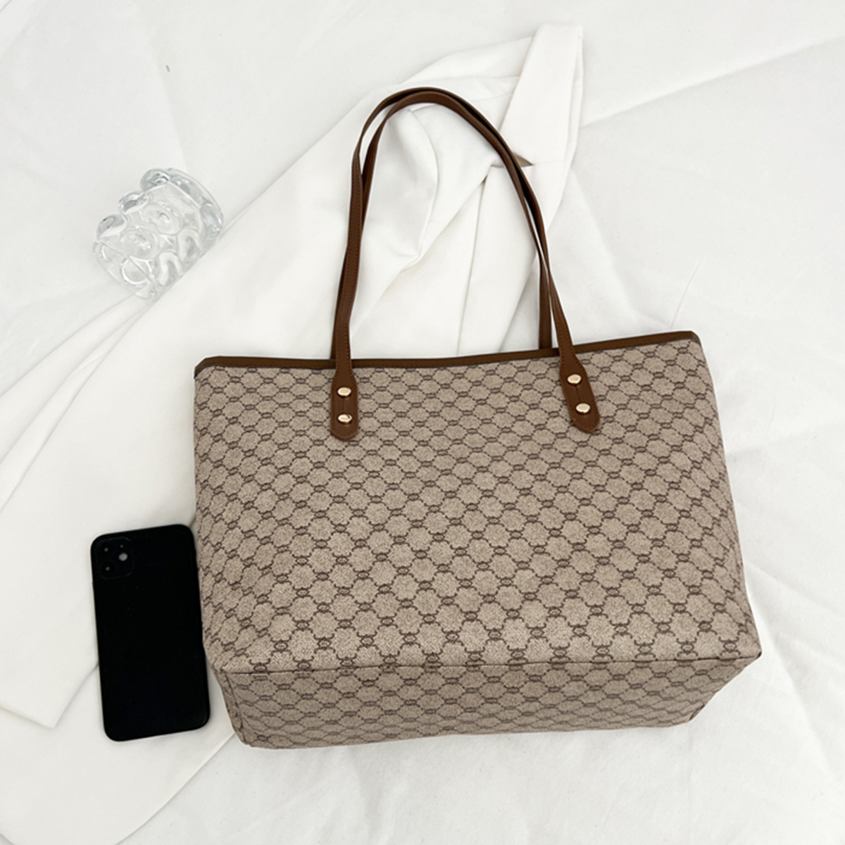 Luxury Vintage Women Shoulder  - đánh giá và giá Tote Bag Leather Monogram