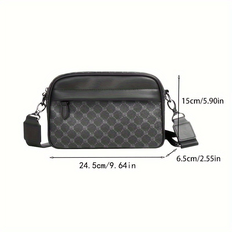 Men Classic Print PU Crossbody - đánh giá và giá Luxury Bags For Men