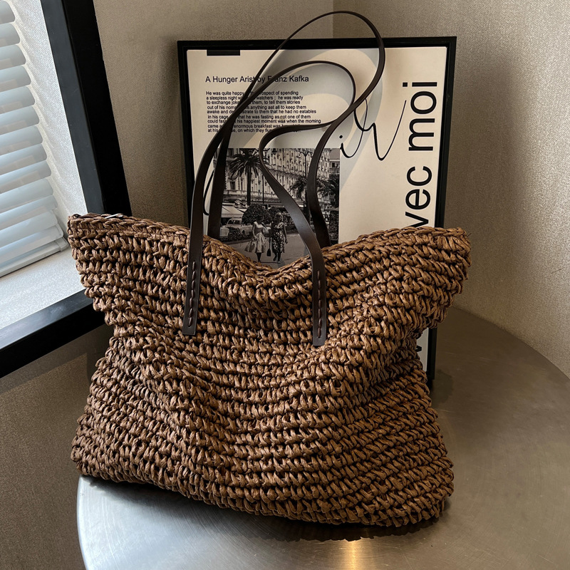 Straw Woven Tote Bags Casual L - đánh giá và giá Luxury Bags Collection