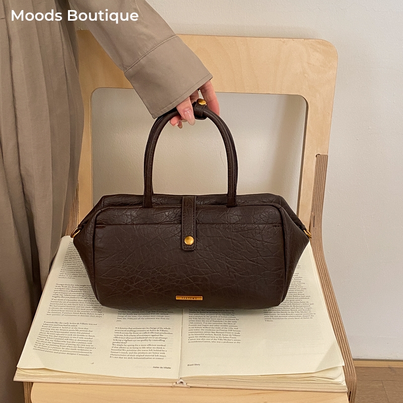 MOODS Vintage Top-handle Bags  - đánh giá và giá Luxury Bags Vegan Leather