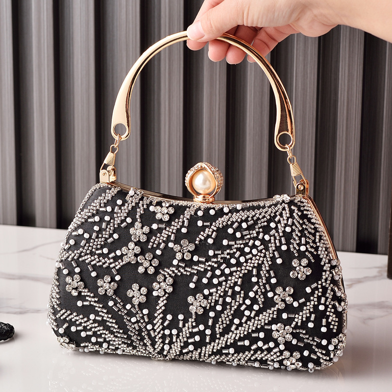 Black Handbag Beading Vintage  - đánh giá và giá Luxury Bags China Wholesale