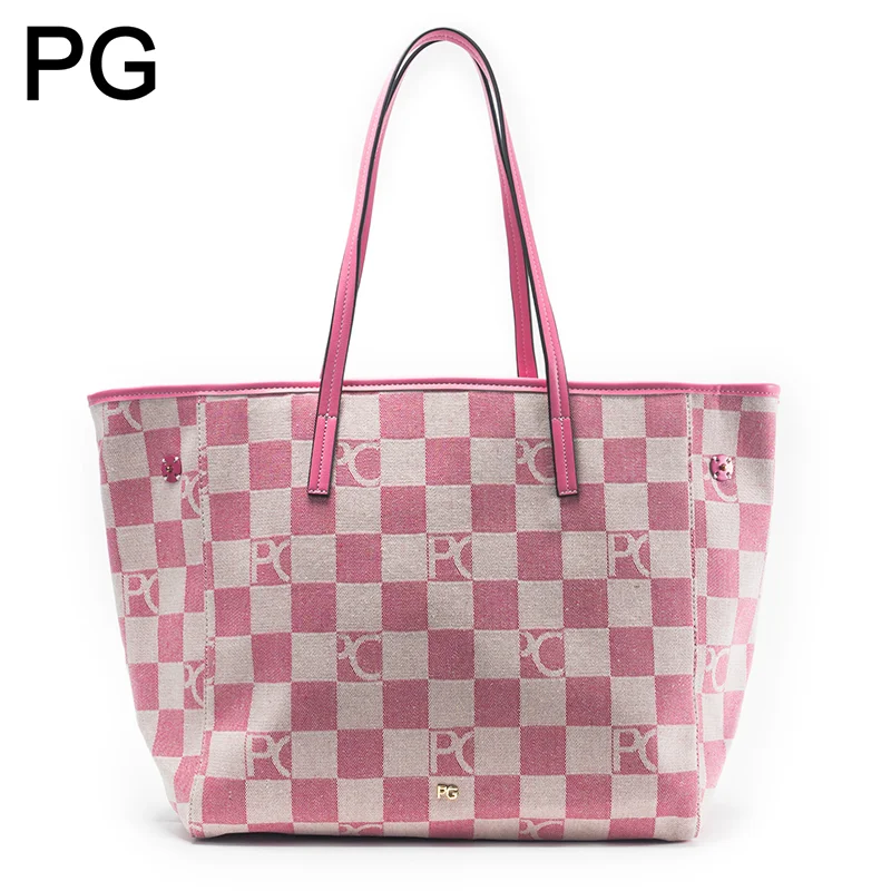 PG Checkerboard Monogram Tote  - đánh giá và giá Tote Bag Leather Monogram