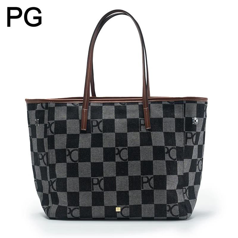 PG Checkerboard Monogram Tote  - đánh giá và giá Tote Bag Leather Monogram