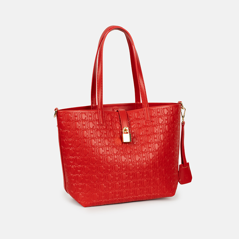 CH Embossed Monogram Tote Bag  - đánh giá và giá Tote Bag Leather Monogram