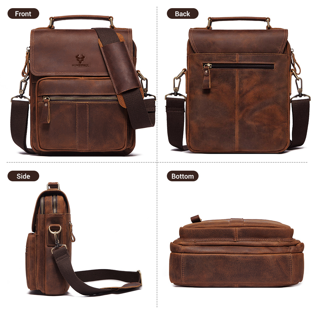 HUMERPAUL Genuine Leather Men' - đánh giá và giá Luxury Bags For Men