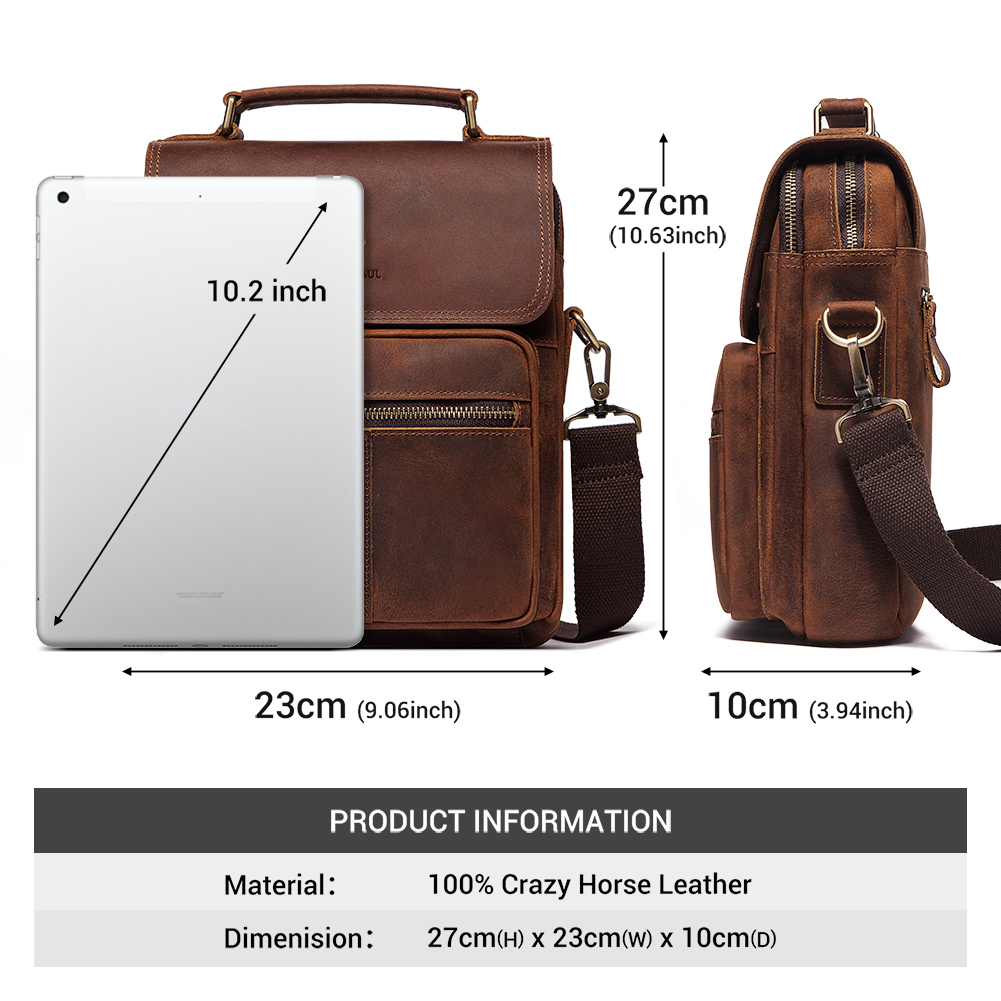HUMERPAUL Genuine Leather Men' - đánh giá và giá Luxury Bags For Men