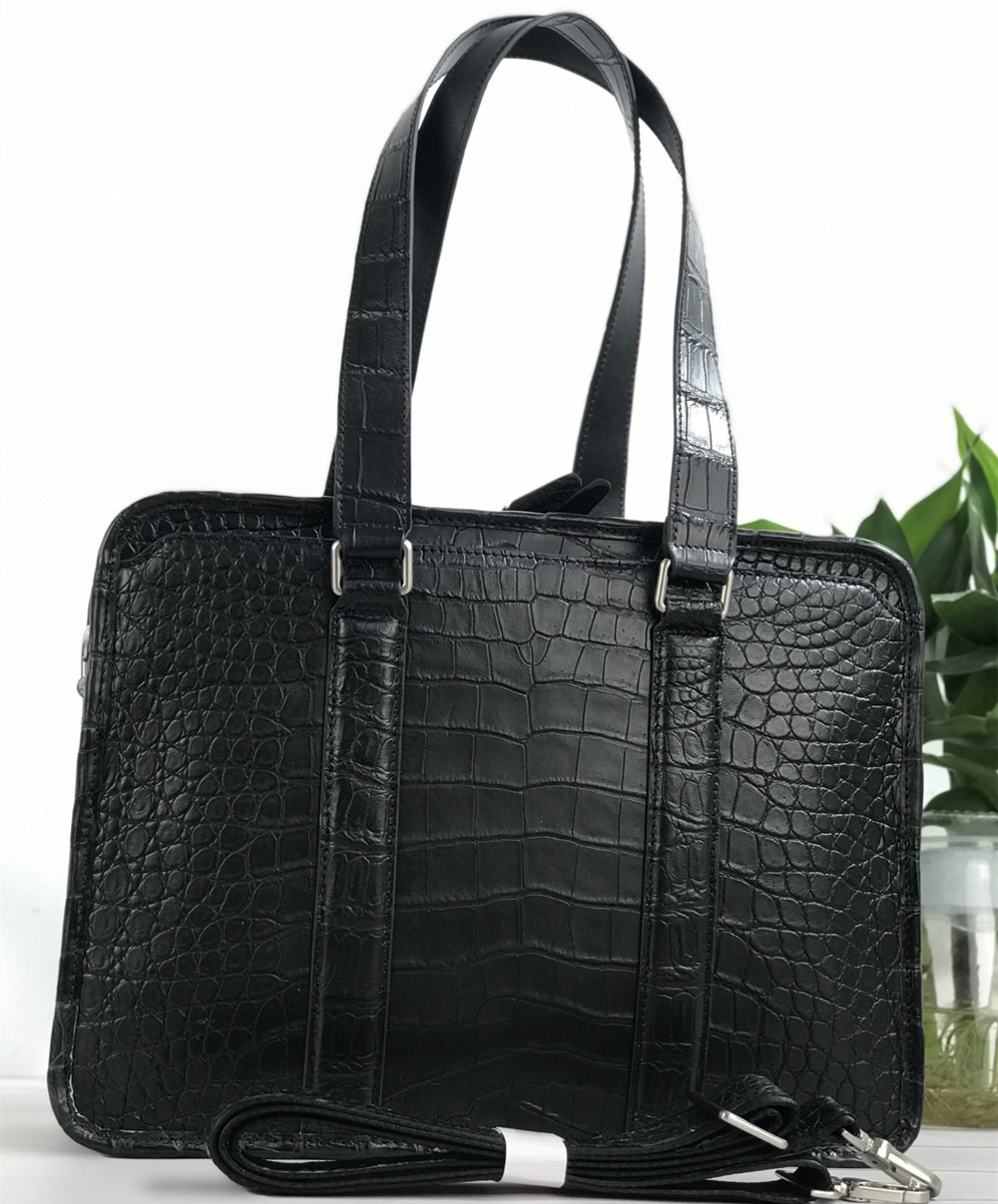 New crocodile leather laptop b - đánh giá và giá Luxury Bags For Men