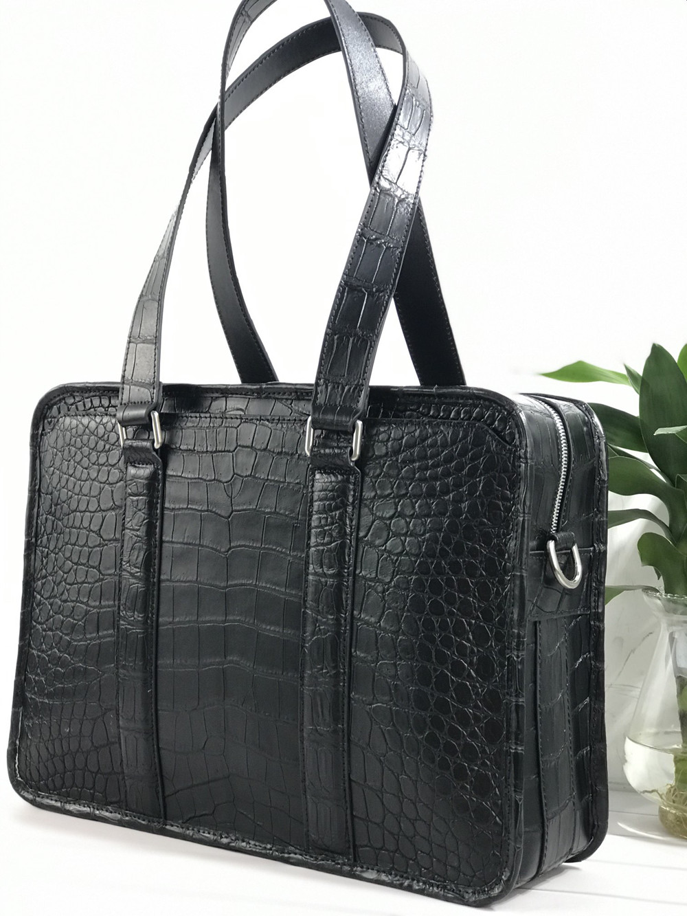 New crocodile leather laptop b - đánh giá và giá Luxury Bags For Men