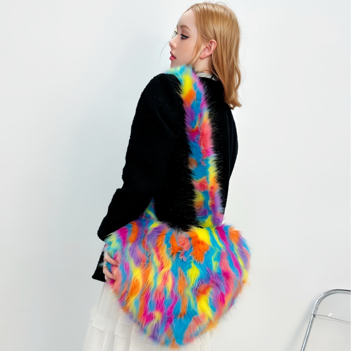 Cross-Border Fox Fur Shoulder  - đánh giá và giá Luxury Bags Vegan Leather