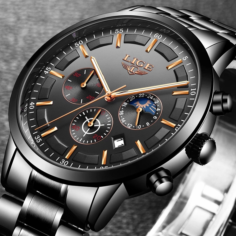 LIGE Business Watches Mens Top - đánh giá và giá Luxury Bags Brands List