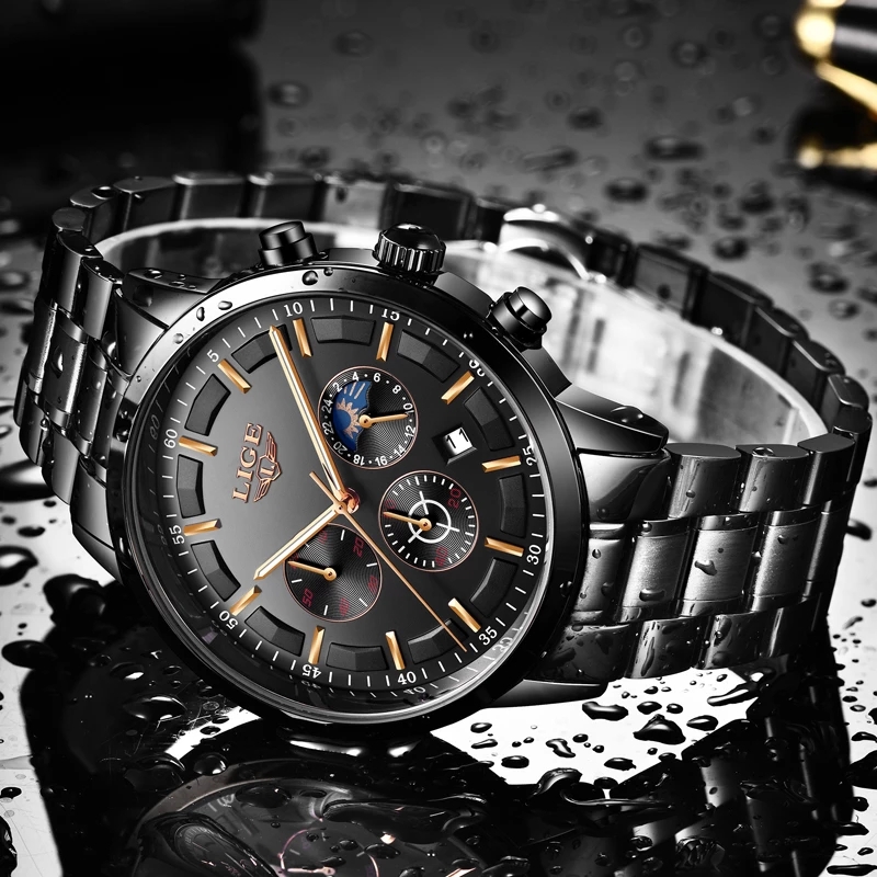 LIGE Business Watches Mens Top - đánh giá và giá Luxury Bags Brands List