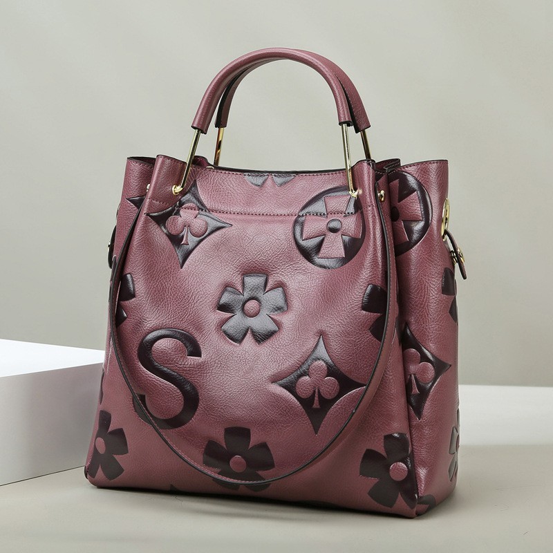 Women's Embossed Monogram Hand - đánh giá và giá Tote Bag Leather Monogram
